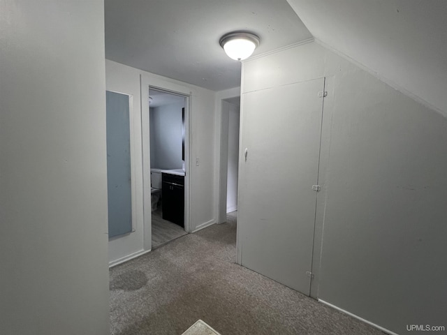 206 Cherry St, Munising, MI 49862 - bonus room featuring carpet and lofted ceiling