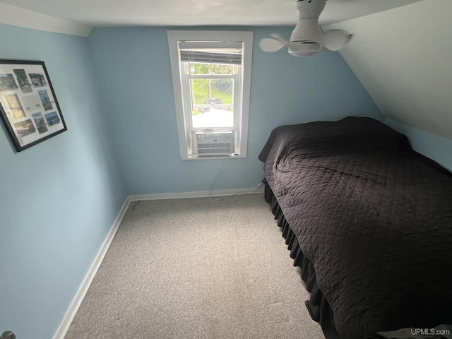 206 Cherry St, Munising, MI 49862 - bedroom featuring carpet flooring and lofted ceiling