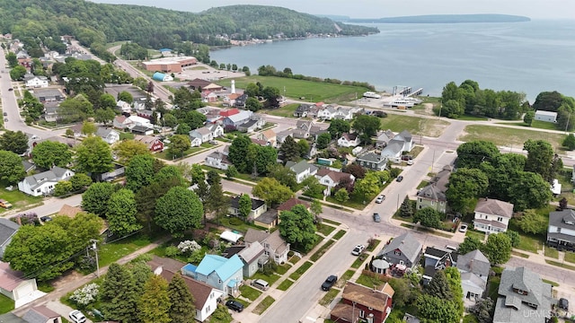 206 Cherry St, Munising, MI 49862 - view of property location featuring a large body of water and nearby suburban area