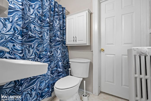 3620 Campbell St, Dearborn, MI 48124 - bathroom featuring radiator and toilet