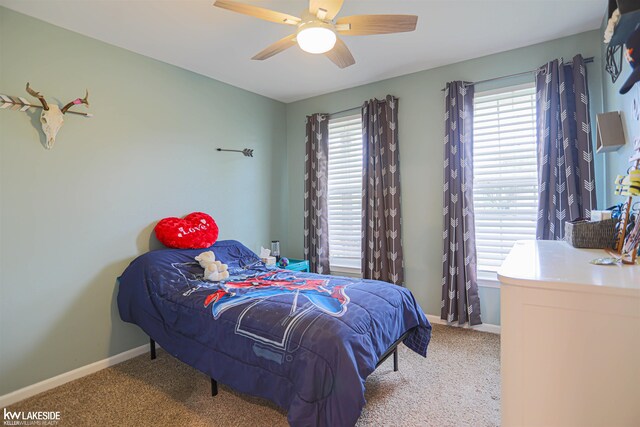 56798 Winding Creek Dr, Macomb, MI 48042 - bedroom featuring carpet and ceiling fan