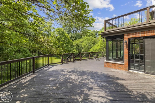 35727 Elm St, Wayne, MI 48184 - view of wooden terrace