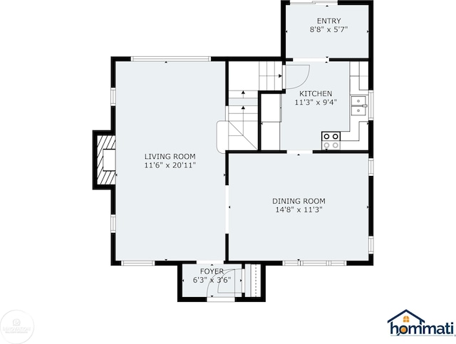 35727 Elm St, Wayne, MI 48184 - view of room layout