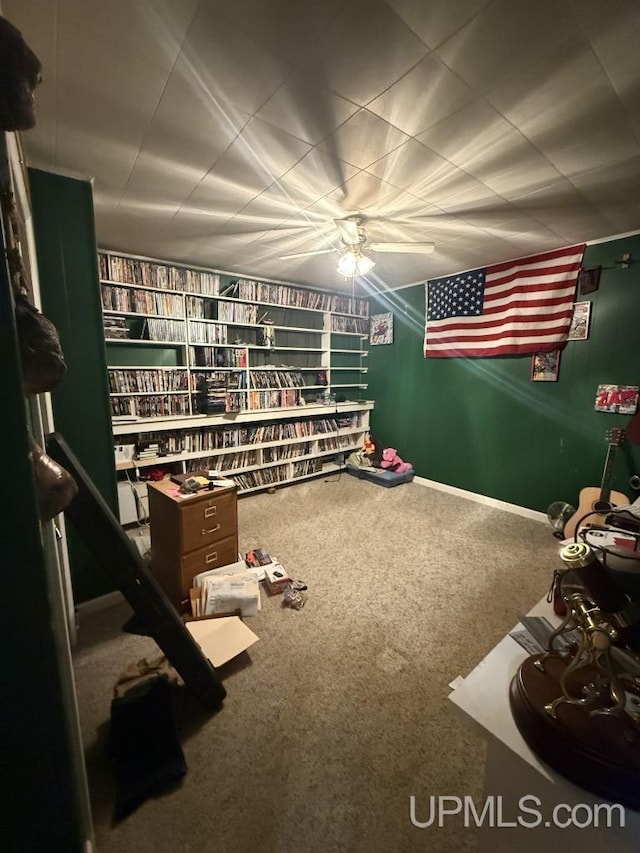 E2903 H44 Rd, Traunik, MI 49891 - interior space featuring a ceiling fan