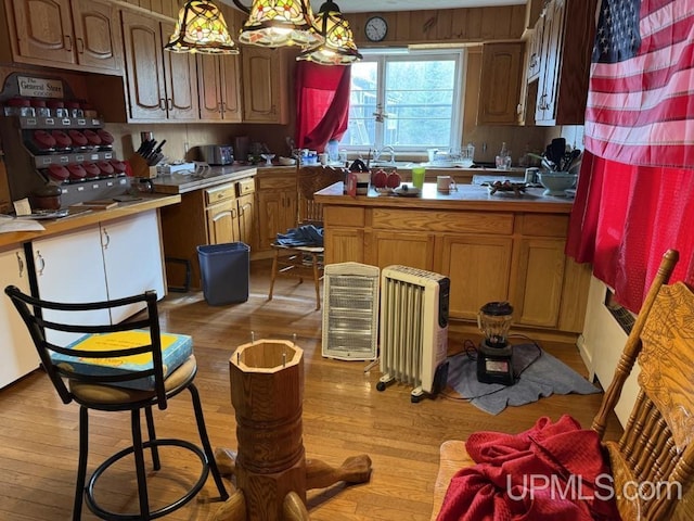 E2903 H44 Rd, Traunik, MI 49891 - kitchen with hardwood / wood-style floors and a sink