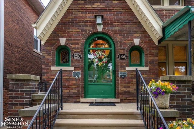 1258-1260 Lakepointe St, Grosse Pointe, MI 48230 - property entrance with brick siding