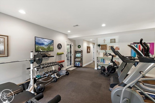 2940 Buell Rd, Oakland Twp, MI 48363 - workout room featuring recessed lighting