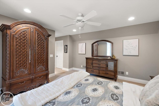 2940 Buell Rd, Oakland Twp, MI 48363 - bedroom with recessed lighting and a ceiling fan