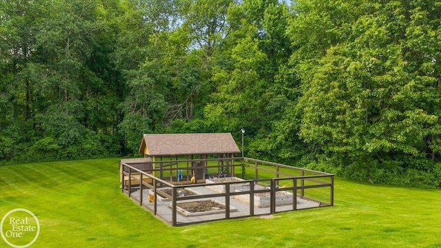 2940 Buell Rd, Oakland Twp, MI 48363 - view of property's community with a yard and an outbuilding
