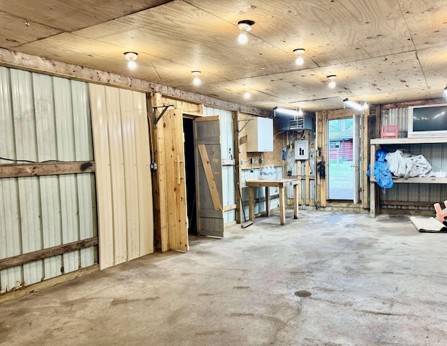 3784 Camino Rd, Harrison, MI 48625 - basement with electric panel