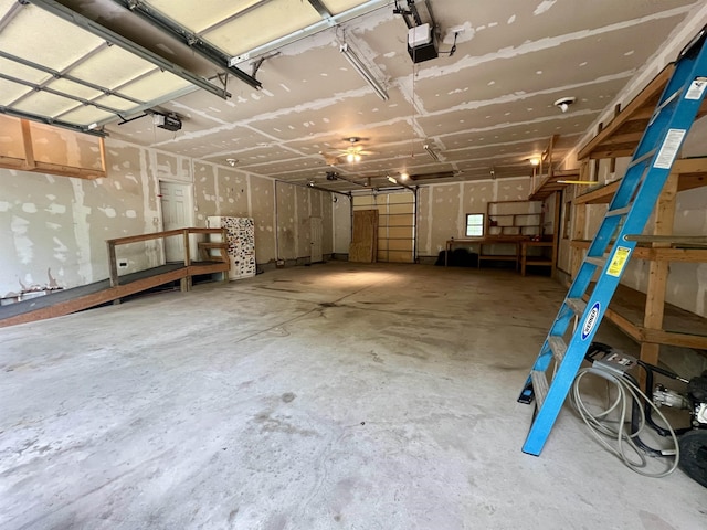 876 N Sanford Ln, Au Gres, MI 48703 - garage with a garage door opener