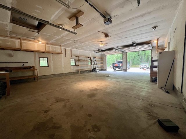 876 N Sanford Ln, Au Gres, MI 48703 - garage with a garage door opener