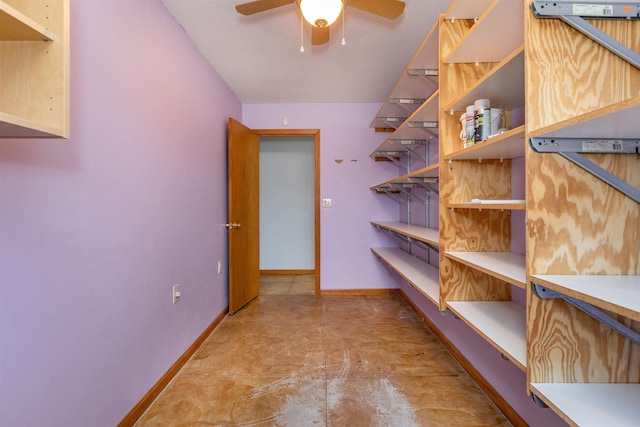 3833 Hermansau Rd, Saginaw, MI 48603 - storage area featuring ceiling fan