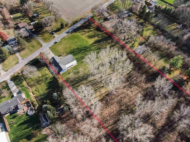 3833 Hermansau Rd, Saginaw, MI 48603 - overview of rural landscape with property parcel outlined