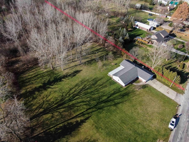 3833 Hermansau Rd, Saginaw, MI 48603 - aerial view of property's location featuring property parcel outlined