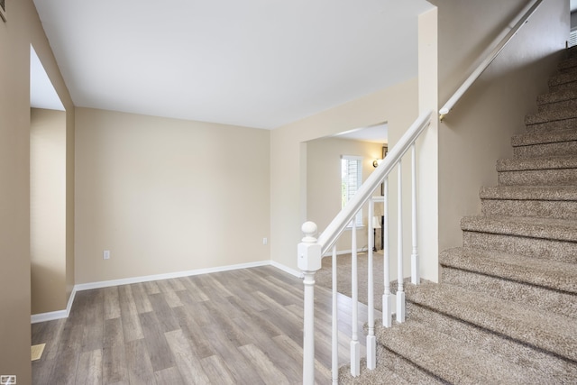46395 Greenbriar St, Chesterfield Twp, MI 48051 - stairs with wood finished floors and baseboards