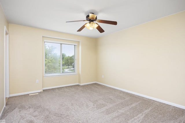 46395 Greenbriar St, Chesterfield Twp, MI 48051 - carpeted empty room with ceiling fan and baseboards