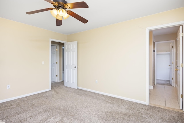 46395 Greenbriar St, Chesterfield Twp, MI 48051 - unfurnished bedroom featuring light carpet and a ceiling fan