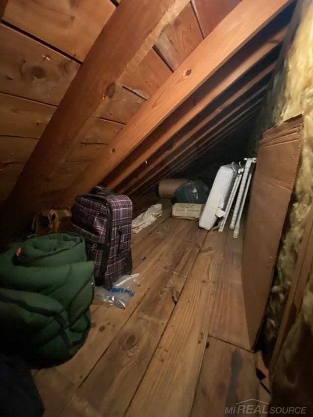 1782 Hollywood St, Grosse Pointe Woods, MI 48236 - view of unfinished attic
