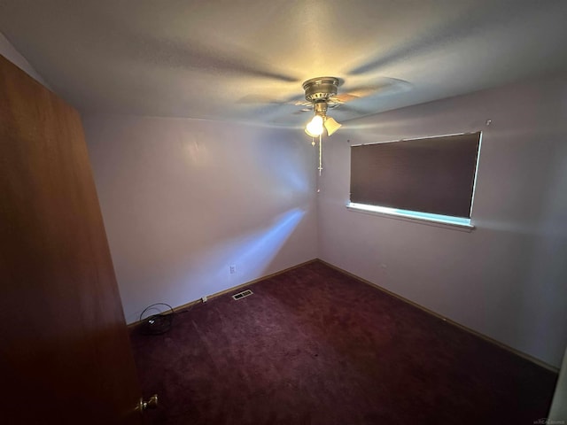 23072 Rein Ave, Eastpointe, MI 48021 - empty room with ceiling fan and carpet floors