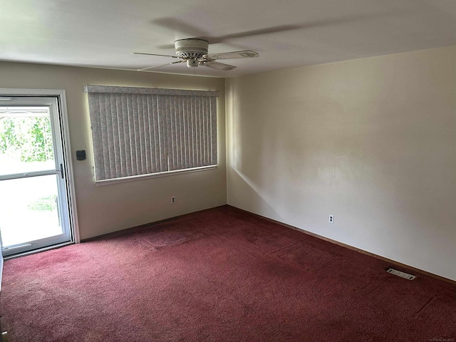 23072 Rein Ave, Eastpointe, MI 48021 - spare room with carpet and a ceiling fan