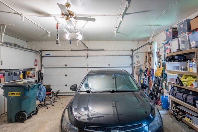 38114 Huron Pointe Dr, Harrison Twp, MI 48045 - garage featuring a garage door opener