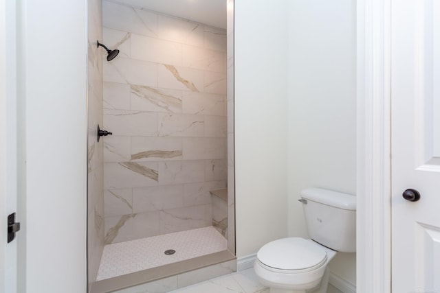 27602 Maryjane Ln E, Chesterfield Twp, MI 48047 - bathroom featuring marble look tiles and a tile shower