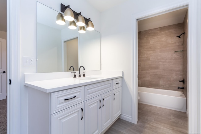 27602 Maryjane Ln E, Chesterfield Twp, MI 48047 - bathroom with vanity and shower / bath combination