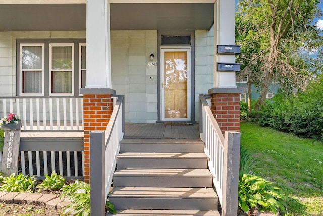 734 Court St, Port Huron, MI 48060 - view of exterior entry with covered porch