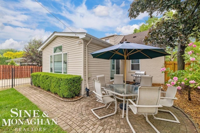 1387 Torrey Rd, Grosse Pointe Woods, MI 48236 - view of patio / terrace with outdoor dining space and a grill