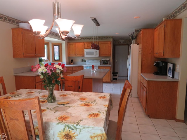 46778 Tiffin Ct, Chesterfield, MI 48047 - dining area with light tile patterned floors
