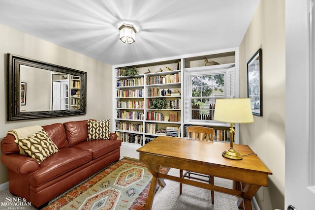 388 Lincoln Rd, Grosse Pointe, MI 48230 - carpeted home office featuring baseboards