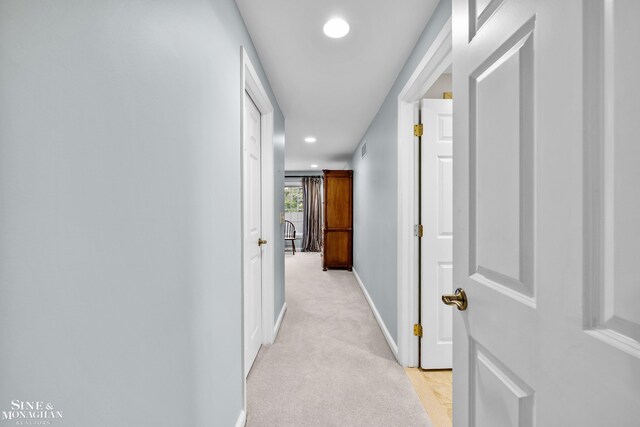 388 Lincoln Rd, Grosse Pointe, MI 48230 - hallway featuring recessed lighting and light carpet