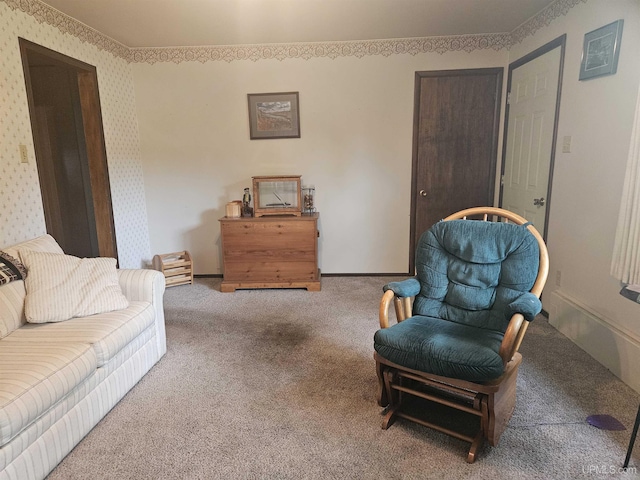 619 N 7th St, Ontonagon, MI 49953 - sitting room with carpet flooring