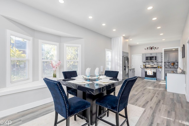 2513 Concord St, Detroit, MI 48207 - dining room featuring recessed lighting and light wood-style flooring