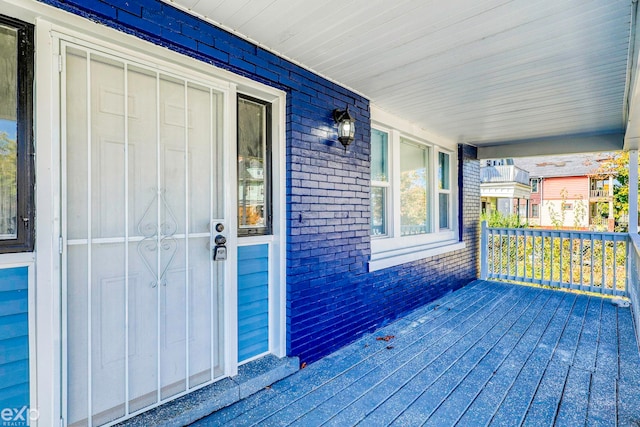 2513 Concord St, Detroit, MI 48207 - view of wooden porch