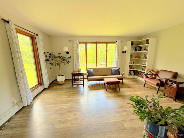 21805 Number 9 Rd, Hancock, MI 49930 - living room featuring light wood finished floors