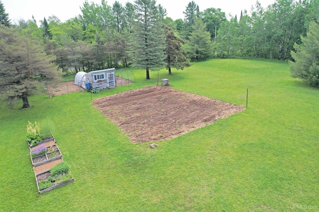 21805 Number 9 Rd, Hancock, MI 49930 - view of grassy yard with an outdoor structure