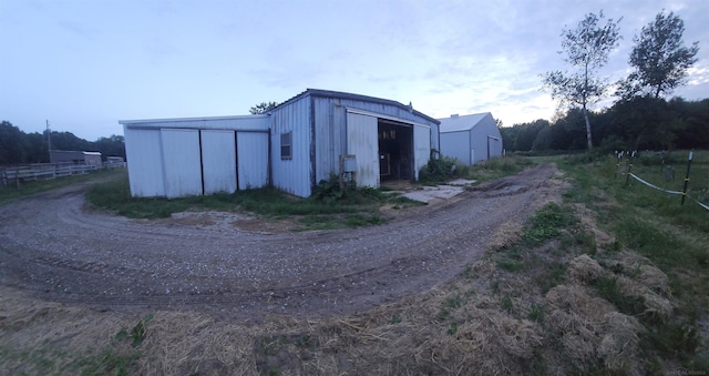 11639 State Rd, Nunica, MI 49448 - view of pole building with dirt driveway