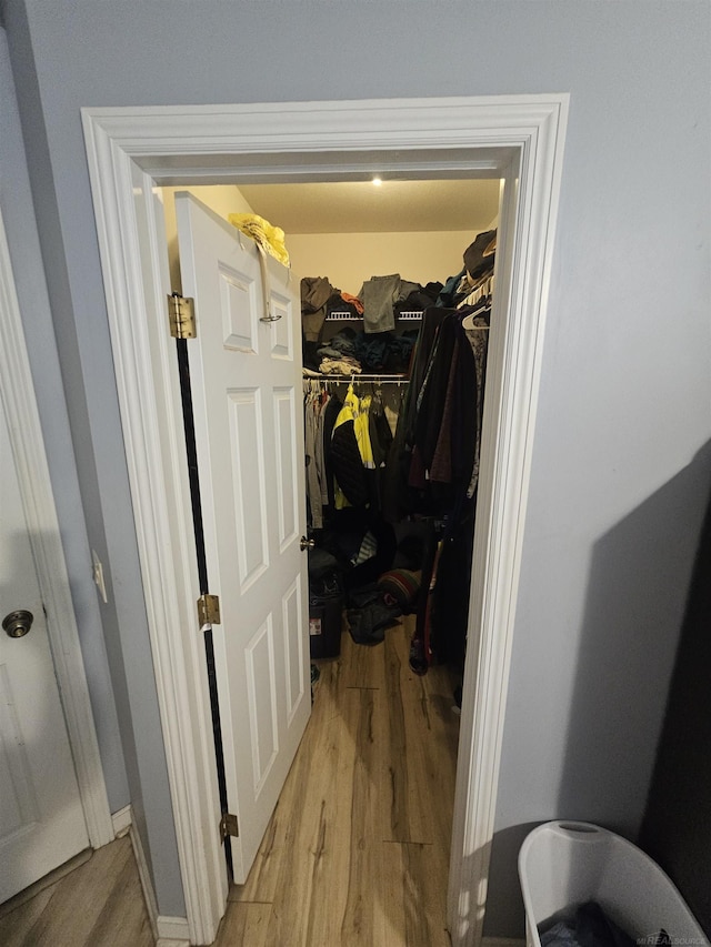 11639 State Rd, Nunica, MI 49448 - walk in closet featuring wood finished floors