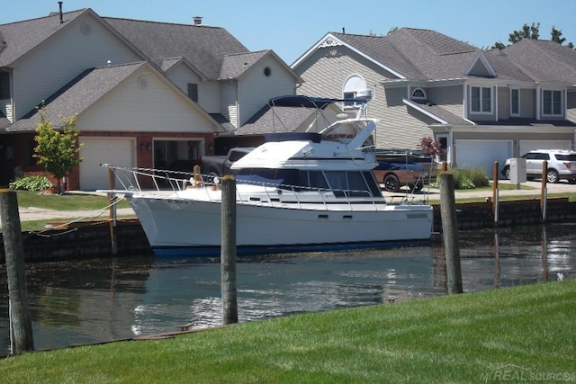 129 Cherryl Ln, Algonac, MI 48001 - dock featuring a water view