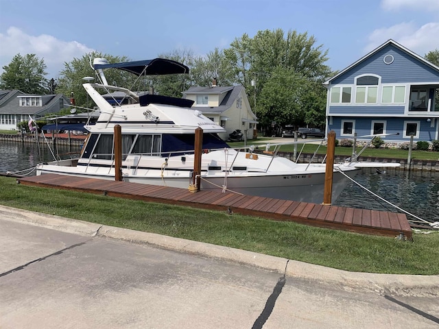 129 Cherryl Ln, Algonac, MI 48001 - dock area featuring a water view