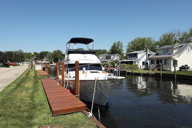 129 Cherryl Ln, Algonac, MI 48001 - dock area with a water view