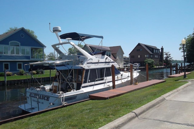 129 Cherryl Ln, Algonac, MI 48001 - dock with a water view