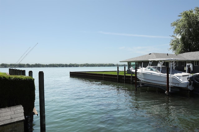 129 Cherryl Ln, Algonac, MI 48001 - dock featuring a water view
