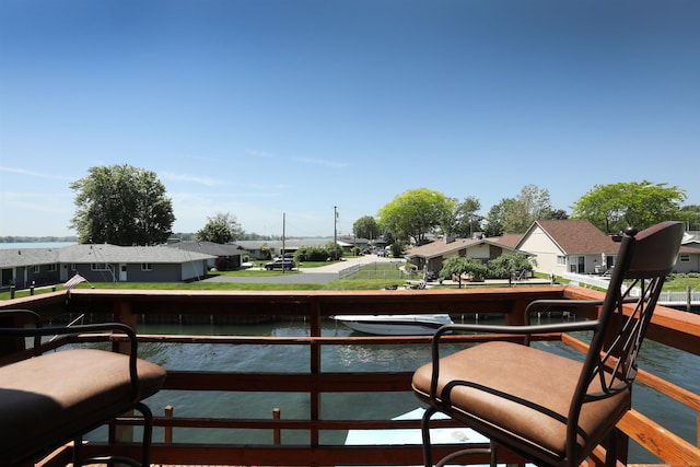 129 Cherryl Ln, Algonac, MI 48001 - balcony featuring a residential view and a water view