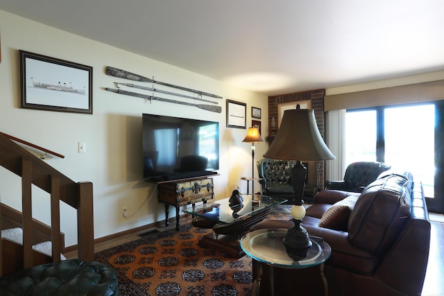 129 Cherryl Ln, Algonac, MI 48001 - living area with wood finished floors