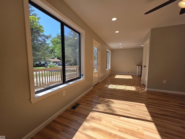 1329 Vermont Rd, Marysville, MI 48040 - hall with recessed lighting and wood finished floors