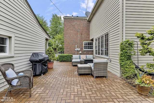 1344 Torrey Rd, Grosse Pointe Woods, MI 48236 - view of patio with grilling area and an outdoor hangout area