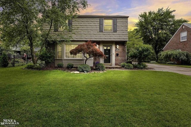 1344 Torrey Rd, Grosse Pointe Woods, MI 48236 - view of front facade with mansard roof and brick siding